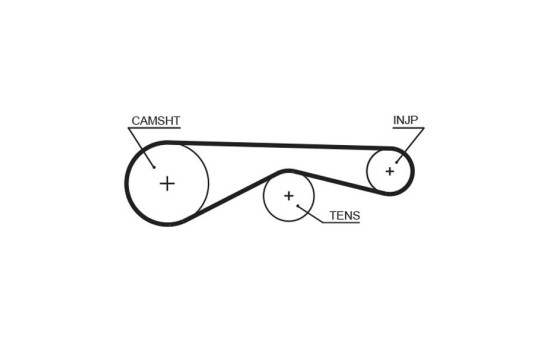 Timing Belt Set PowerGrip® K035624XS Gates, Image 3