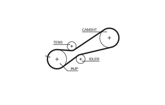 Timing Belt Set PowerGrip® K045323XS Gates, Image 4