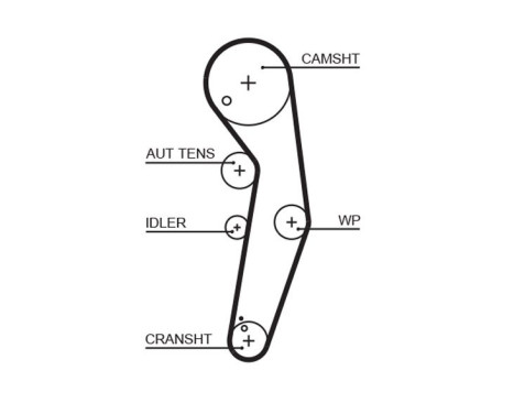 Timing Belt Set PowerGrip® K055569XS Gates, Image 3