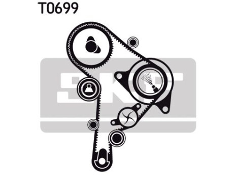 Timing Belt Set VKMA 01251 SKF, Image 2