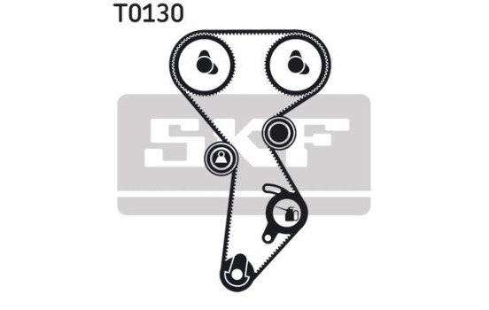 Timing Belt Set VKMA 02242 SKF, Image 2