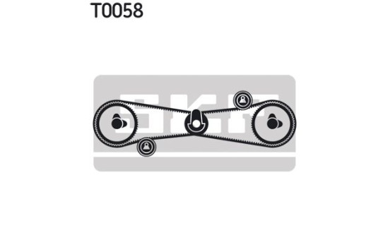 Timing Belt Set VKMA 02501 SKF, Image 4