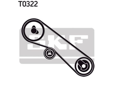 Timing Belt Set VKMA 91020 SKF, Image 2