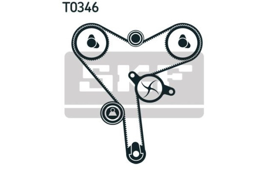 Timing Belt Set VKMA 91704 SKF, Image 2