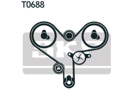 Timing Belt Set VKMA 91904 SKF, Image 2