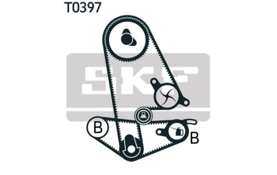 Timing Belt Set VKMA 93011 SKF, Image 3