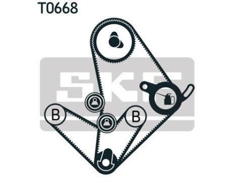 Timing Belt Set VKMA 95010 SKF, Image 2