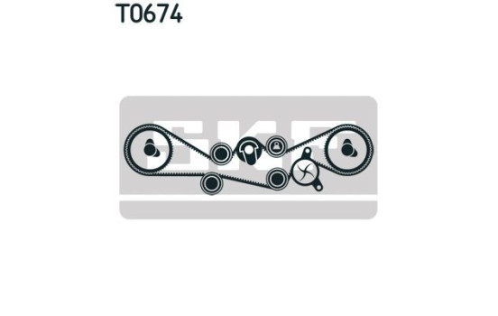 Timing Belt Set VKMA 98000 SKF, Image 3