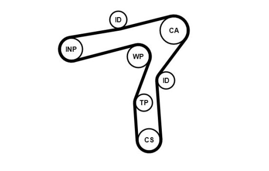 Toothed belt CT1241 Contitech, Image 2