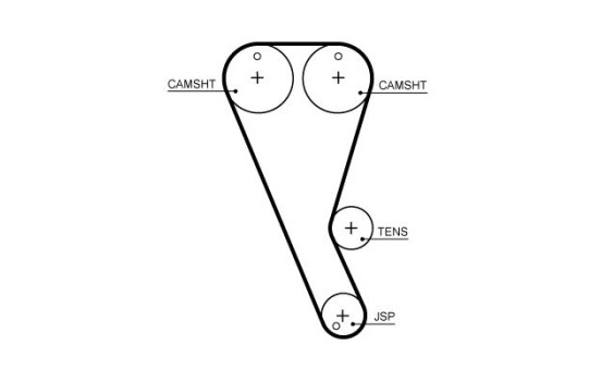 Toothed belt T368HOB Gates