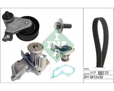 Water pump + timing belt kit 530 0735 30 Ina