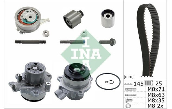 Water pump + timing belt kit 530 0759 31 Ina