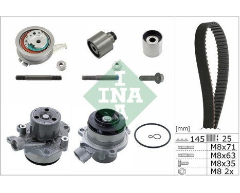 Water pump + timing belt kit 530065032 Ina