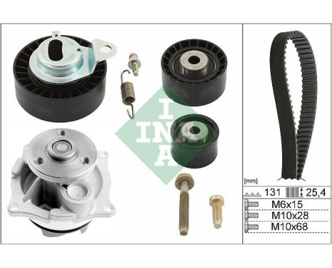 Water Pump & Timing Belt Set 530 0102 31 Ina