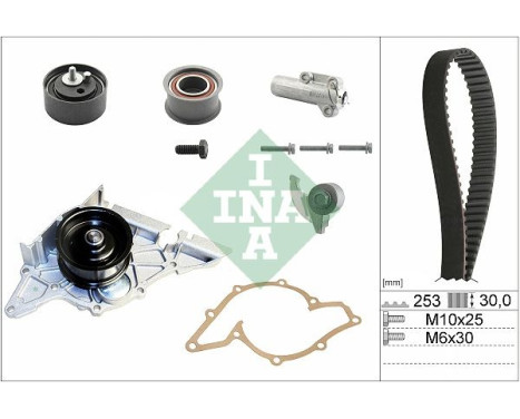 Water pump + timing belt set 530 0179 33 Ina