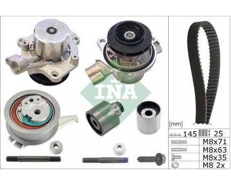 Water Pump & Timing Belt Set 530 0699 31 Ina