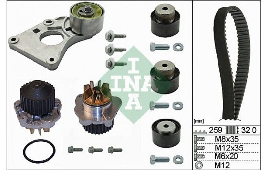 Water Pump & Timing Belt Set 530025930 Ina