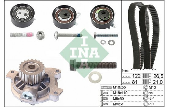 Water Pump & Timing Belt Set 530048430 Ina