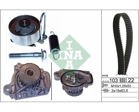 Water Pump & Timing Belt Set 530050531 Ina