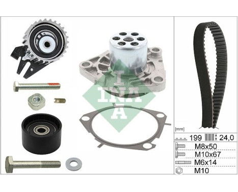 Water Pump & Timing Belt Set 530056230 Ina