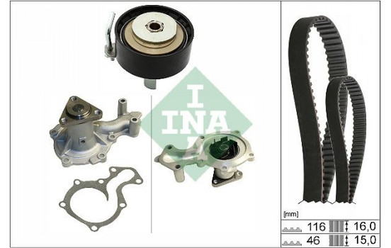 Water pump + timing belt set 530074530 Ina