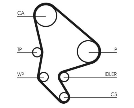 Water Pump & Timing Belt Set CT1037WP1 Contitech, Image 4
