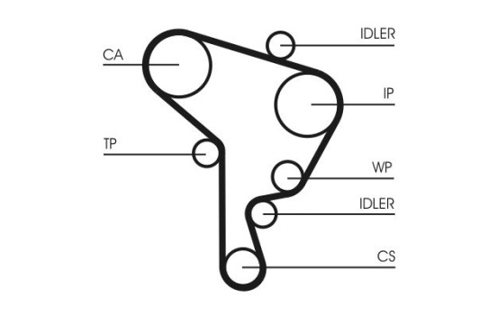 Water Pump & Timing Belt Set CT1044WP2 Contitech, Image 3