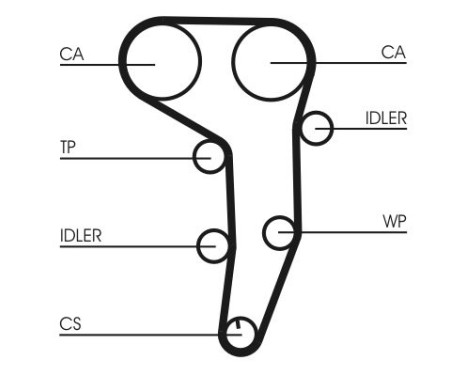 Water Pump & Timing Belt Set CT1051WP2 Contitech, Image 8