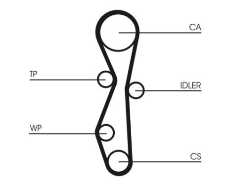 Water Pump & Timing Belt Set CT1140WP2 Contitech, Image 2