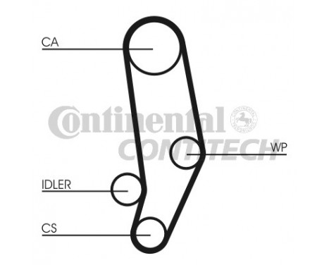 Water Pump & Timing Belt Set CT704WP1 Contitech, Image 2