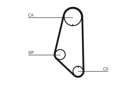 Water Pump & Timing Belt Set CT732WP1 Contitech, Image 3