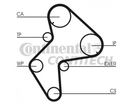 Water Pump & Timing Belt Set CT772WP1 Contitech, Image 2
