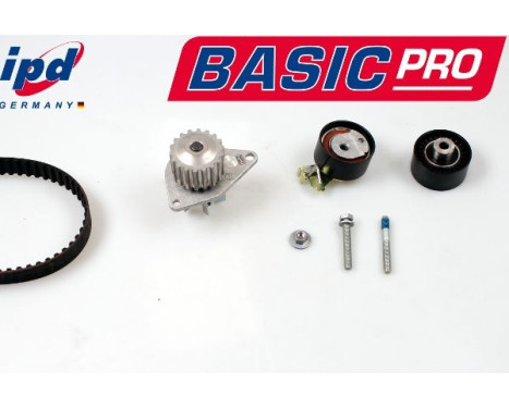 Water pump + timing belt set IPD BASIC-PRO K62077 Hepu