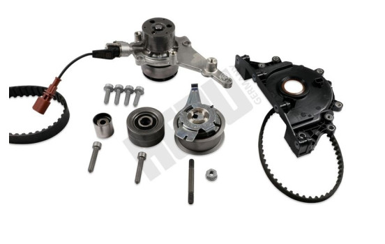 Water pump + timing belt set PK55021 Hepu