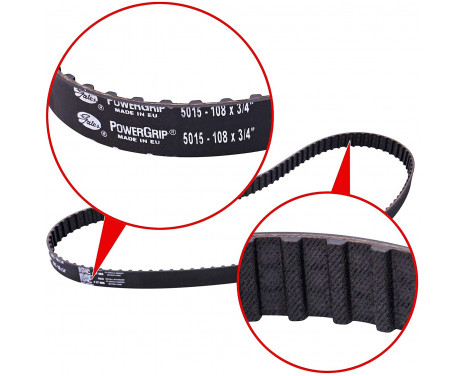 Water Pump & Timing Belt Set PowerGrip® KP15015 Gates, Image 5