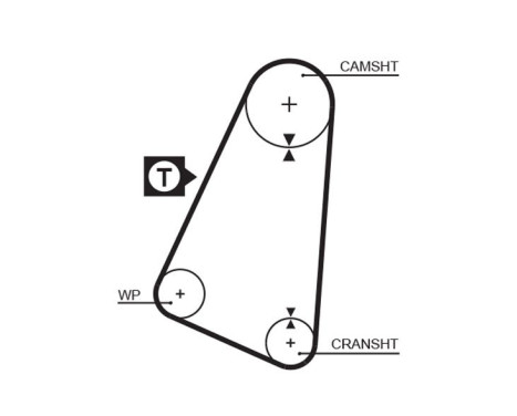 Water Pump & Timing Belt Set PowerGrip® KP15015 Gates, Image 8