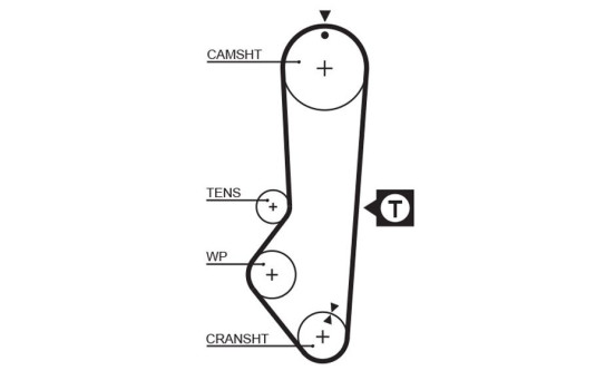 Water Pump & Timing Belt Set PowerGrip® KP15225XS-1 Gates, Image 4