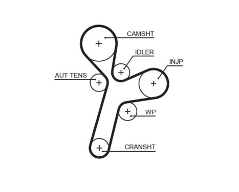 Water Pump & Timing Belt Set PowerGrip® KP15634XS Gates