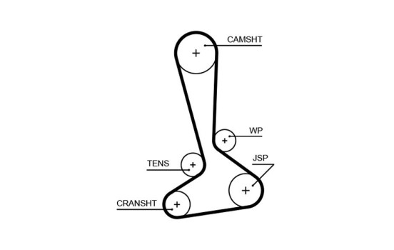 Water Pump & Timing Belt Set PowerGrip® KP15645XS Gates, Image 3