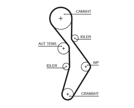 Water Pump & Timing Belt Set PowerGrip® KP35604XS-2 Gates, Image 3