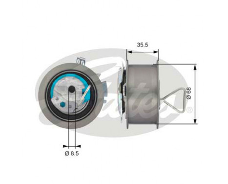 Water Pump & Timing Belt Set PowerGrip® KP55569XS-2 Gates, Image 4