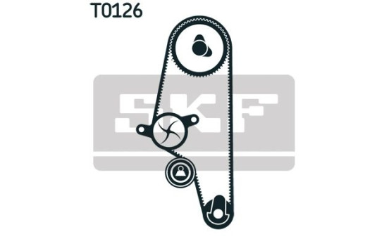 Water Pump & Timing Belt Set VKMC 01106-2 SKF, Image 4