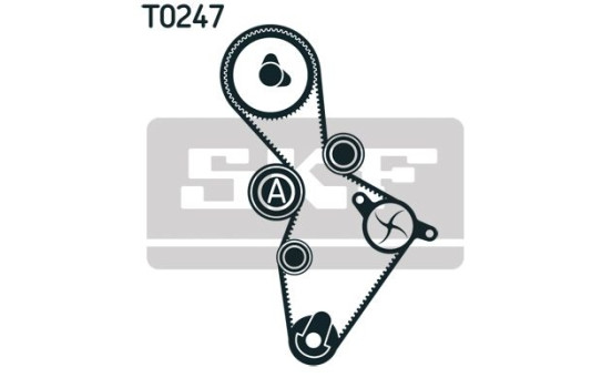 Water Pump & Timing Belt Set VKMC 01222 SKF, Image 3