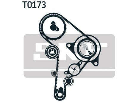 Water Pump & Timing Belt Set VKMC 01244 SKF, Image 3