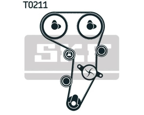 Water Pump & Timing Belt Set VKMC 01255-1 SKF, Image 3