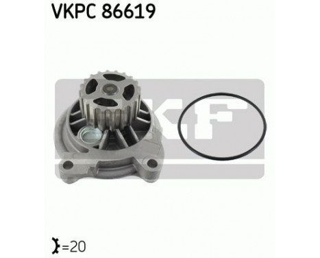 Water Pump & Timing Belt Set VKMC 01270 SKF, Image 2