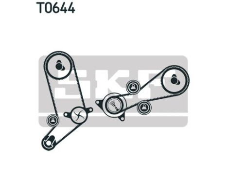 Water Pump & Timing Belt Set VKMC 01270 SKF, Image 7