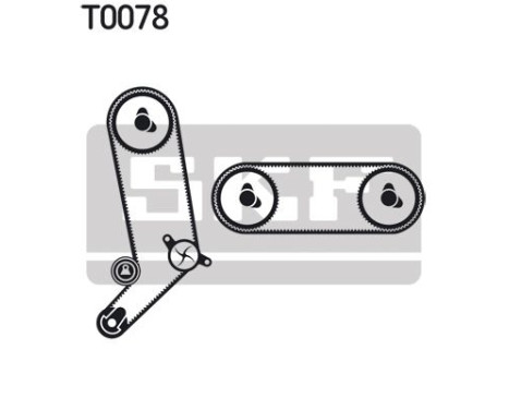 Water Pump & Timing Belt Set VKMC 01271 SKF, Image 3