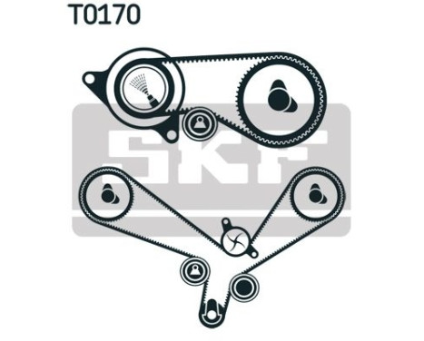 Water Pump & Timing Belt Set VKMC 01952 SKF, Image 3