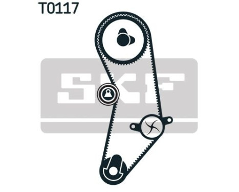 Water Pump & Timing Belt Set VKMC 02201 SKF, Image 2